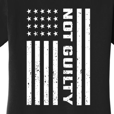 Not Guilty Usa Flag Conservative And Republican Women's T-Shirt