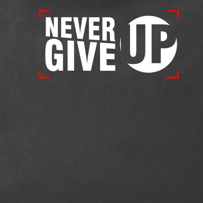 Never Give Up Zip Tote Bag