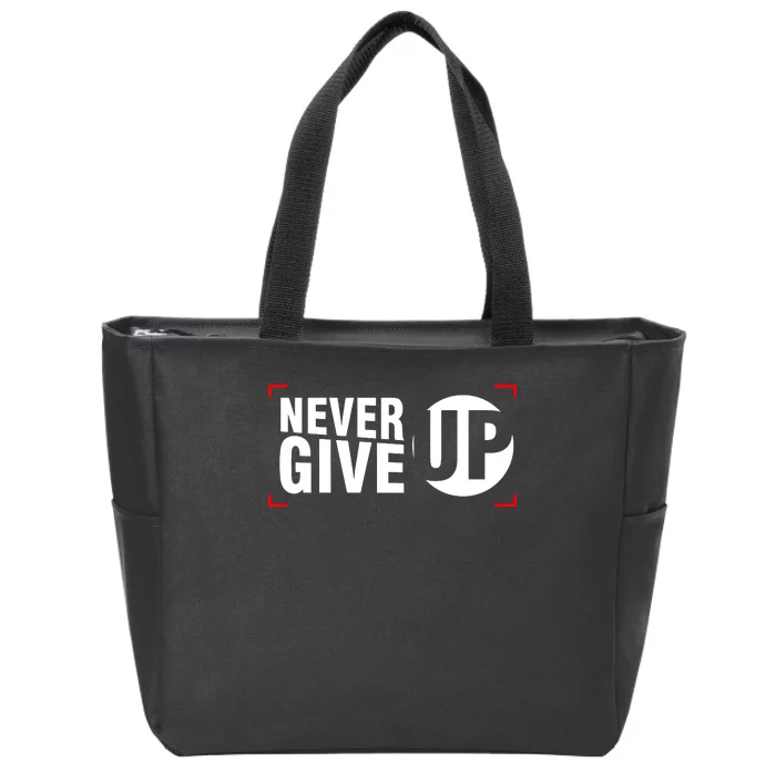 Never Give Up Zip Tote Bag