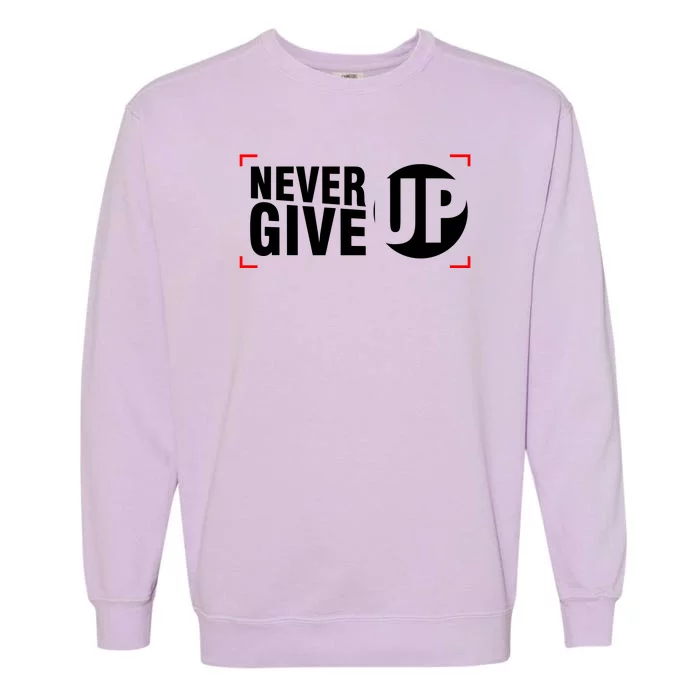 Never Give Up Garment-Dyed Sweatshirt