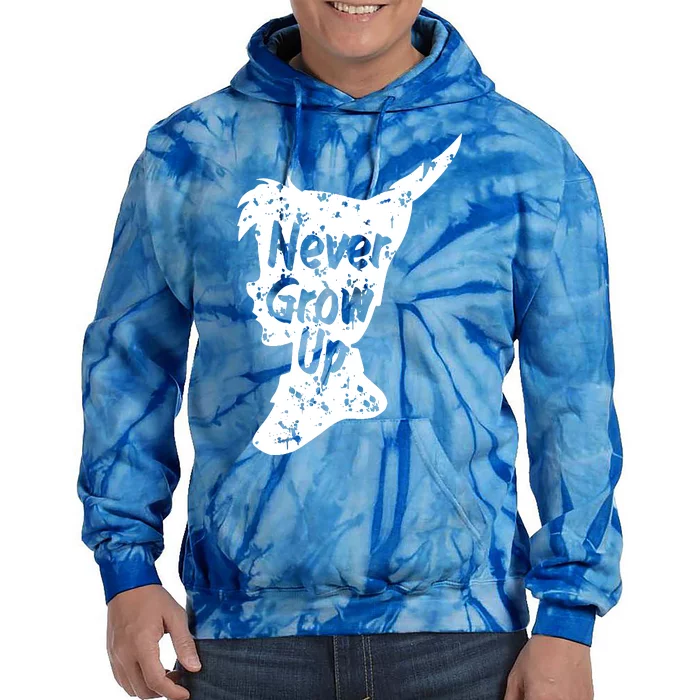 Never Grow Up Tie Dye Hoodie