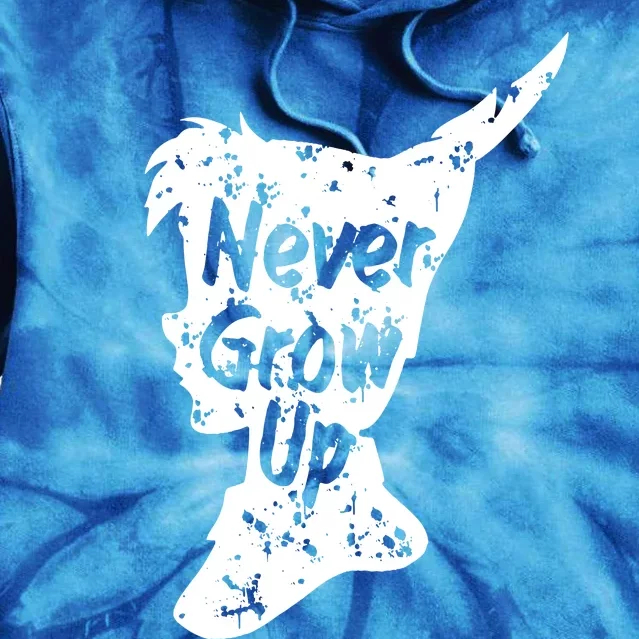 Never Grow Up Tie Dye Hoodie