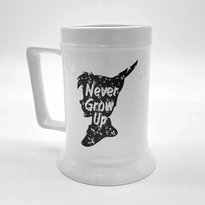 Never Grow Up Front & Back Beer Stein