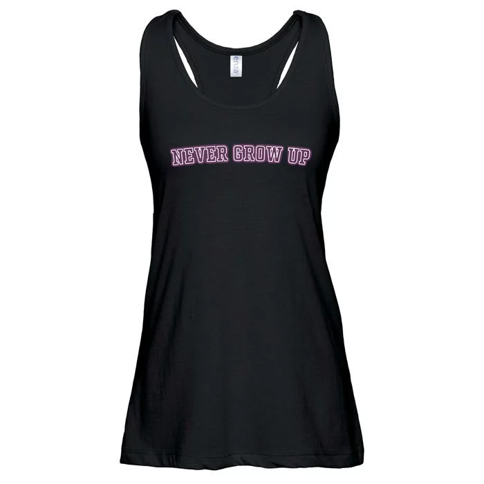 Never Grow Up Ladies Essential Flowy Tank