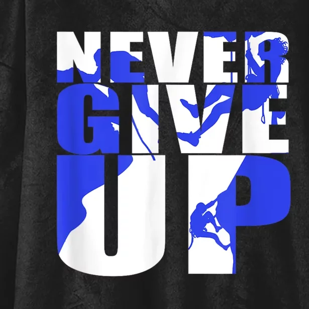 Never Give Up Hooded Wearable Blanket