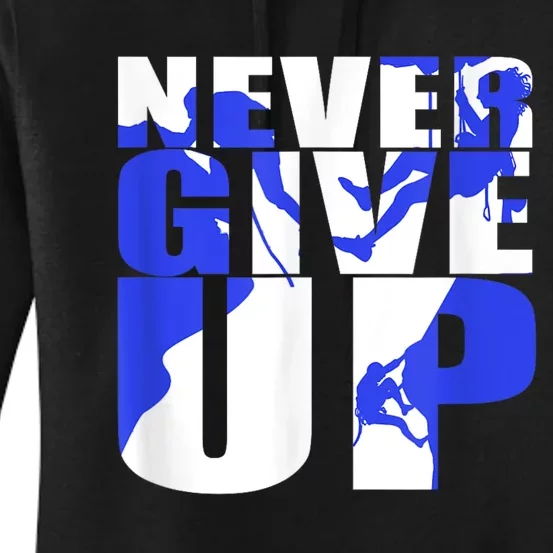 Never Give Up Women's Pullover Hoodie