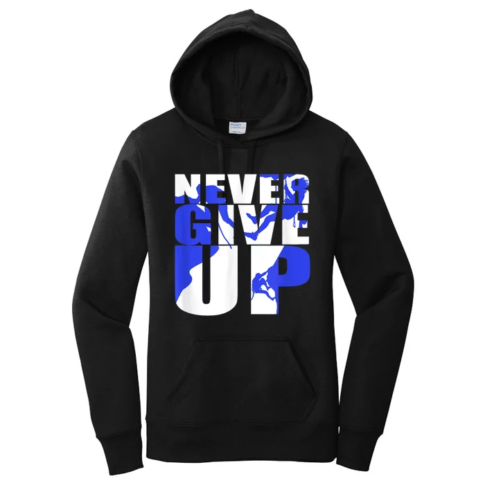 Never Give Up Women's Pullover Hoodie