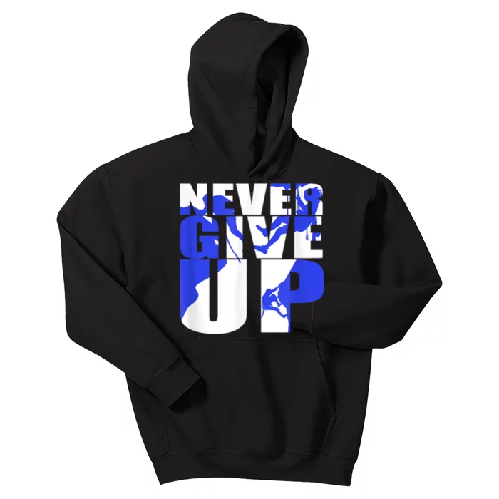 Never Give Up Kids Hoodie