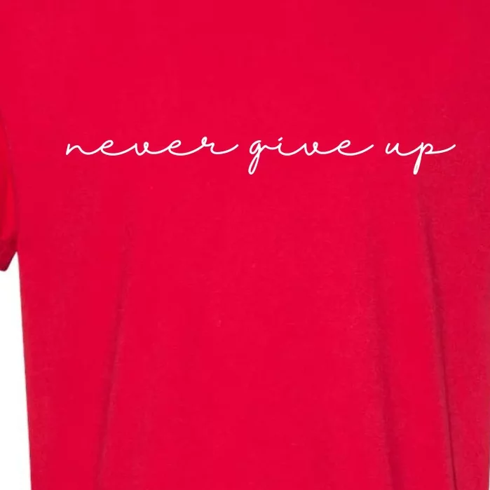 Never Give Up Garment-Dyed Heavyweight T-Shirt