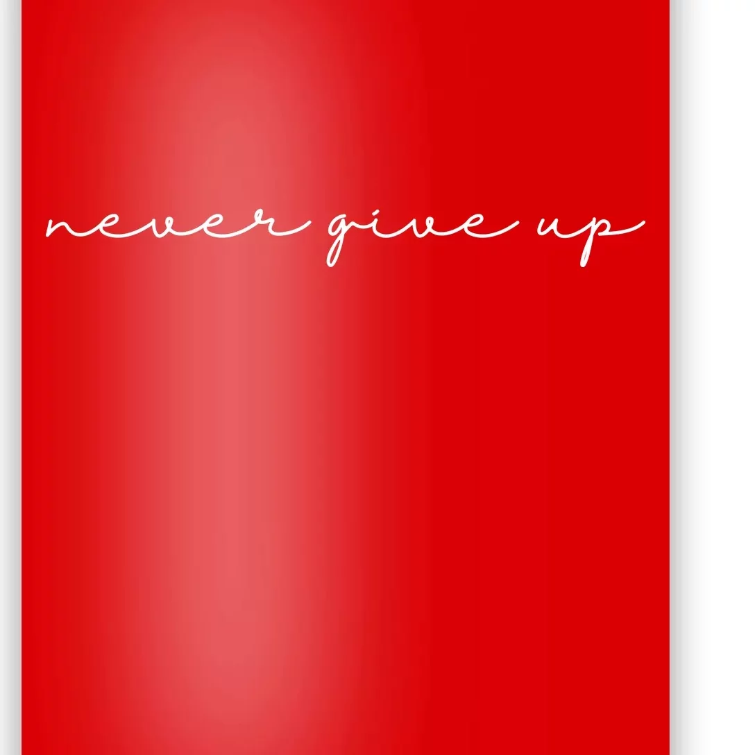 Never Give Up Poster