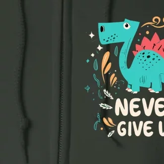 Never Give Up Full Zip Hoodie