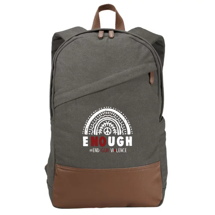 No Gun Violence End Gun Violence Awareness Month Wear Orange Cotton Canvas Backpack