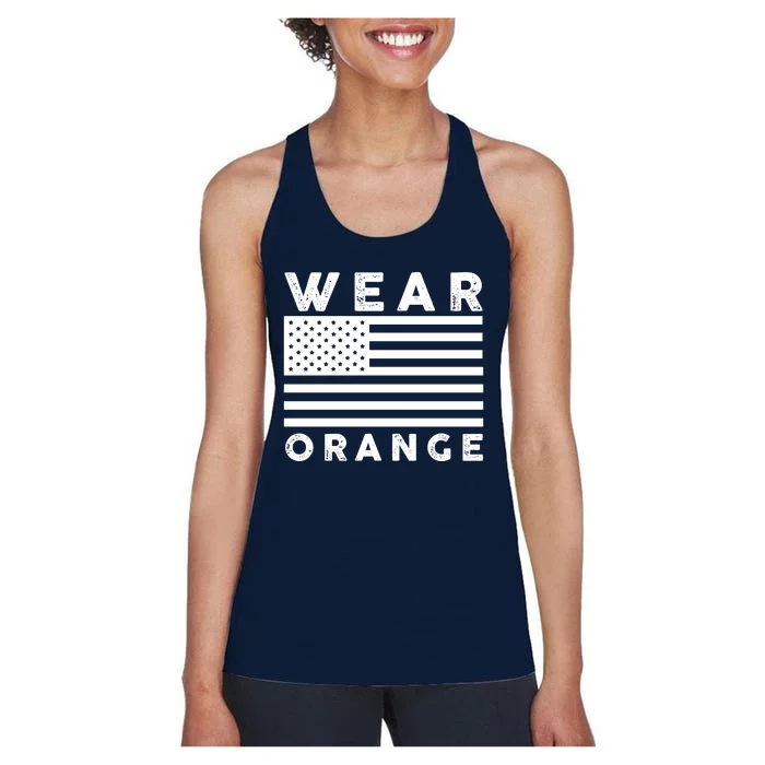 National Gun Violence Awareness Day Enough End Gun Violence Women's Racerback Tank