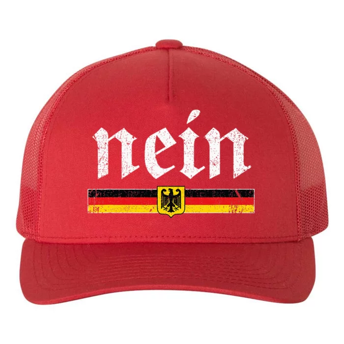 Nein German Women Funny Oktoberfest Yupoong Adult 5-Panel Trucker Hat