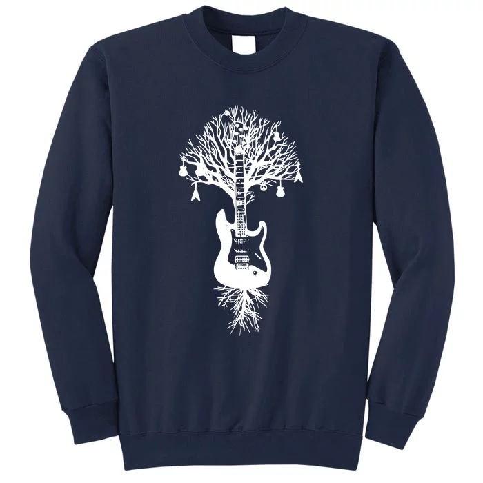 Nature Guitar White Tree Music Banksy Art Tall Sweatshirt