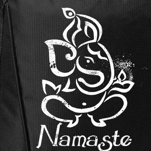 Namaste Ganesh Yoga With Vintage Indian Elephant Design Gift City Backpack