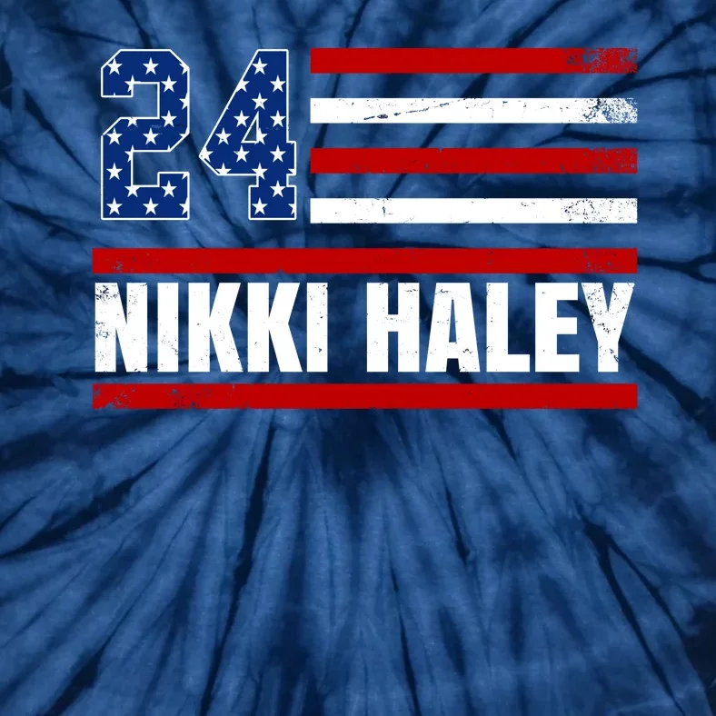 Nikki Haley 2024 American Flag Election Tie-Dye T-Shirt