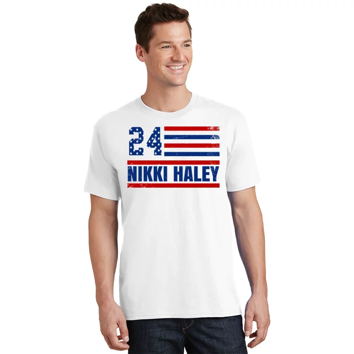 Nikki Haley 2024 American Flag Election T-Shirt