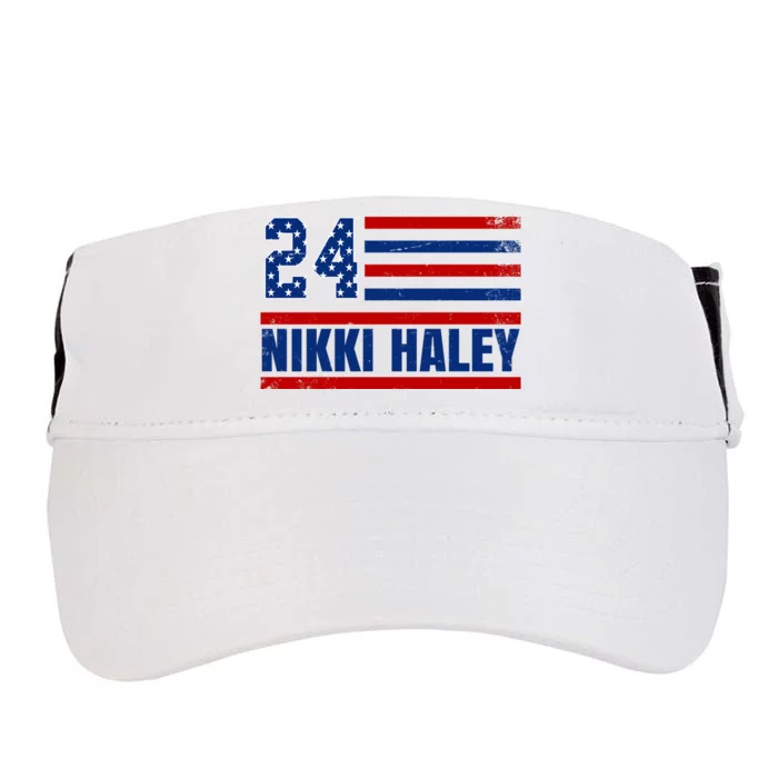 Nikki Haley 2024 American Flag Election Adult Drive Performance Visor