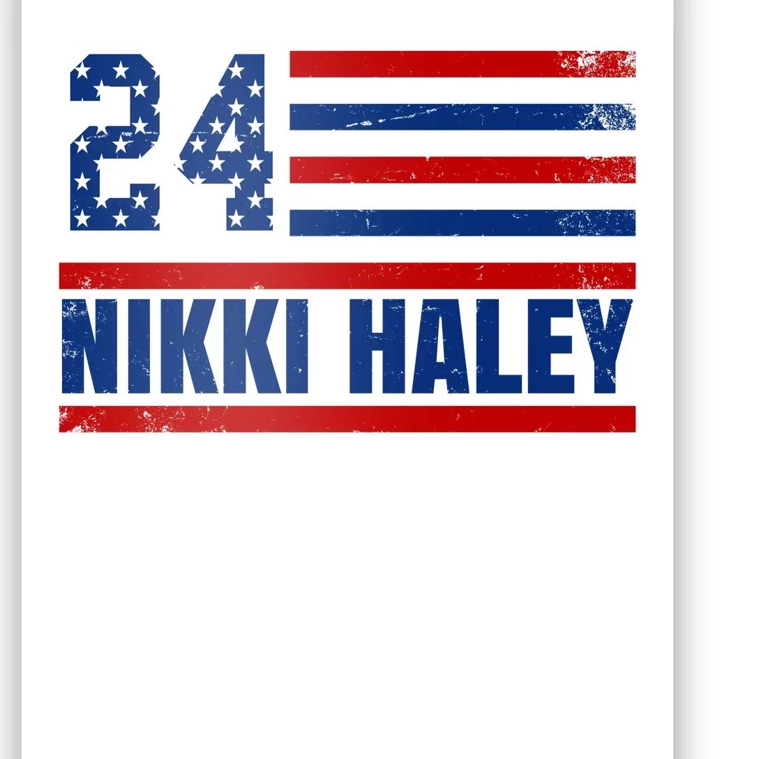 Nikki Haley 2024 American Flag Election Poster