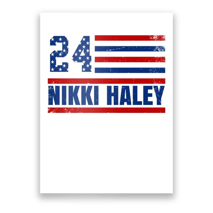 Nikki Haley 2024 American Flag Election Poster