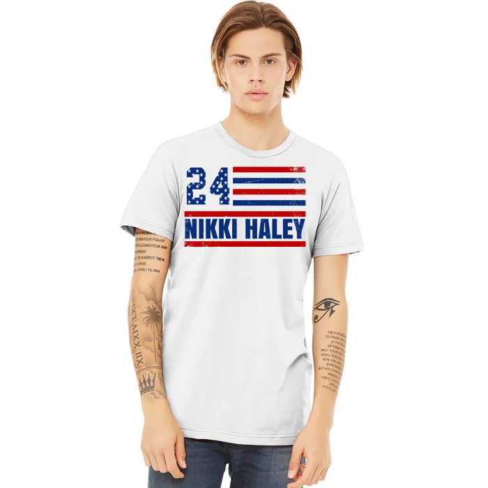 Nikki Haley 2024 American Flag Election Premium T-Shirt