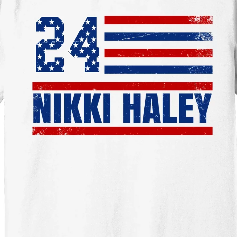 Nikki Haley 2024 American Flag Election Premium T-Shirt