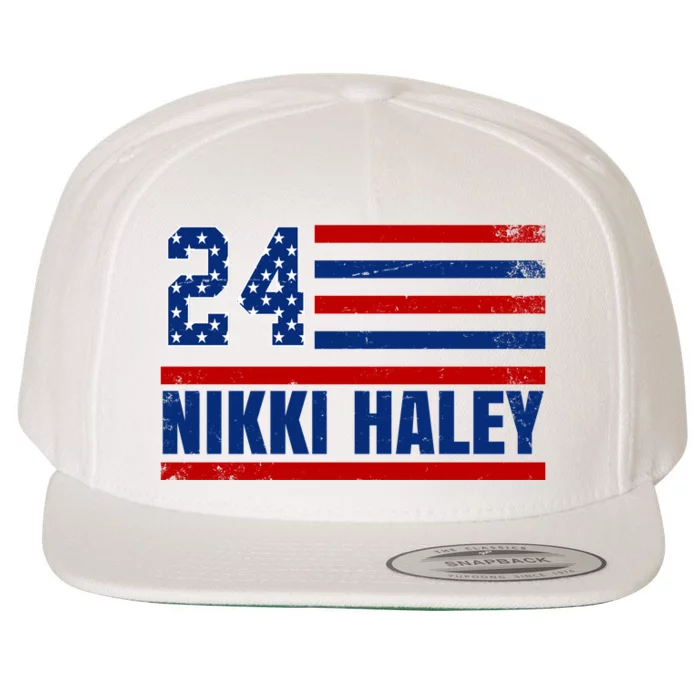 Nikki Haley 2024 American Flag Election Wool Snapback Cap