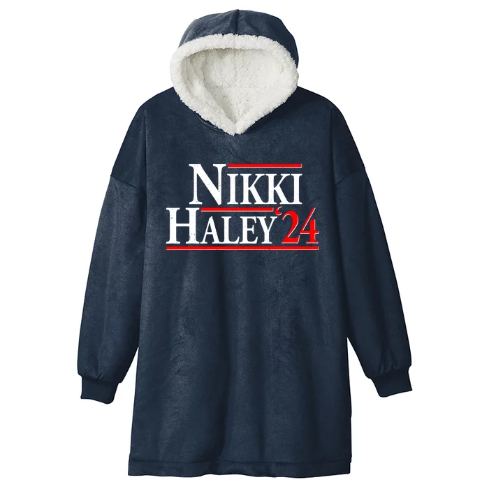 Nikki Haley 2024 For President Election Hooded Wearable Blanket