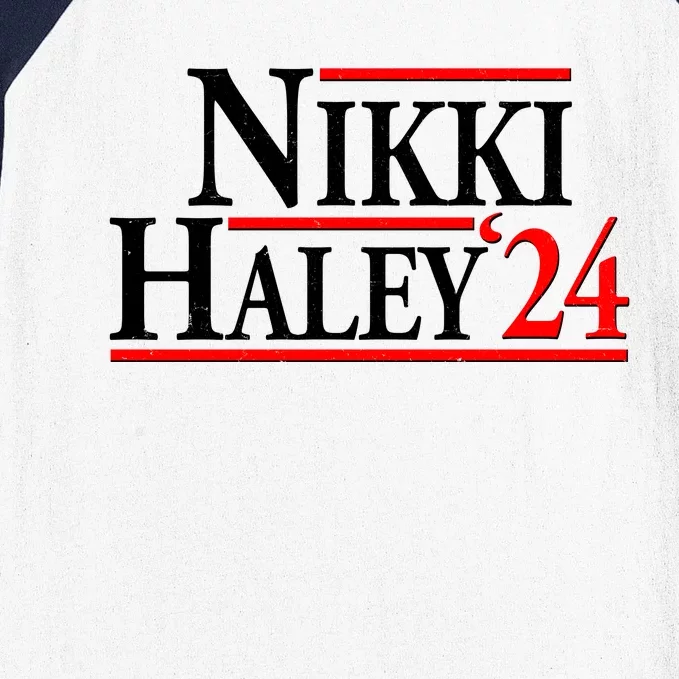 Nikki Haley 2024 For President Election Baseball Sleeve Shirt