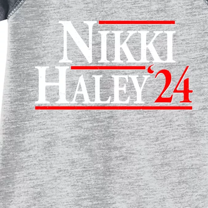 Nikki Haley 2024 For President Election Infant Baby Jersey Bodysuit