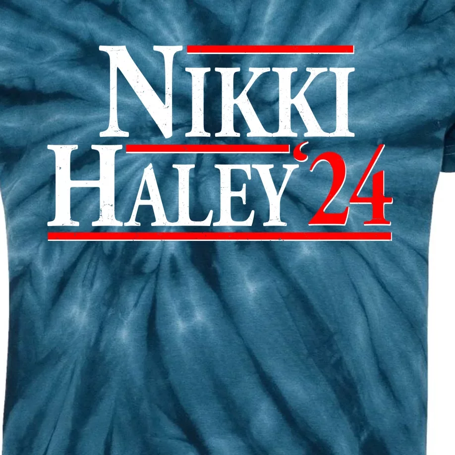 Nikki Haley 2024 For President Election Kids Tie-Dye T-Shirt