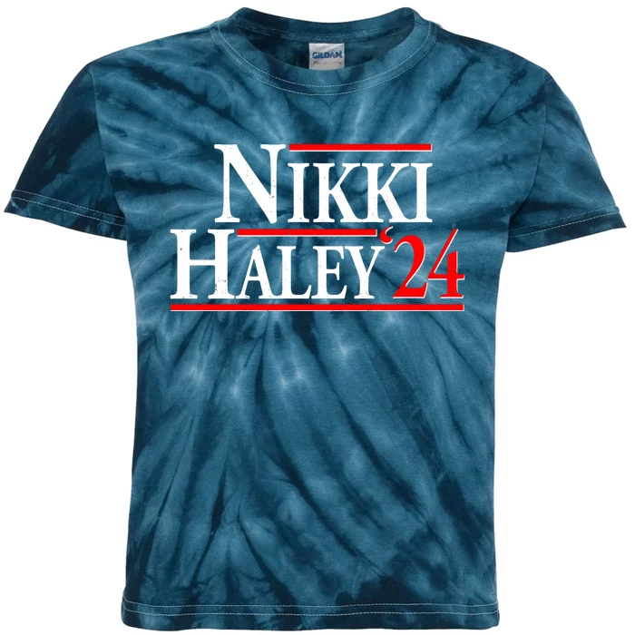 Nikki Haley 2024 For President Election Kids Tie-Dye T-Shirt