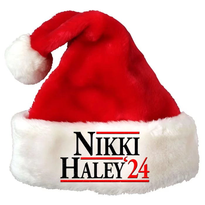 Nikki Haley 2024 For President Election Premium Christmas Santa Hat