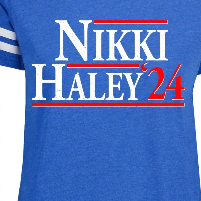 Nikki Haley 2024 For President Election Enza Ladies Jersey Football T-Shirt