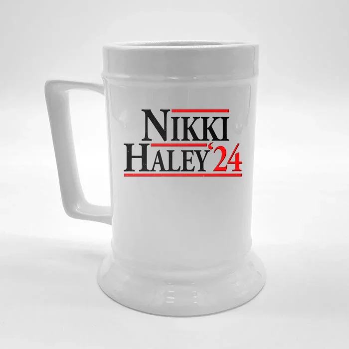 Nikki Haley 2024 For President Election Front & Back Beer Stein