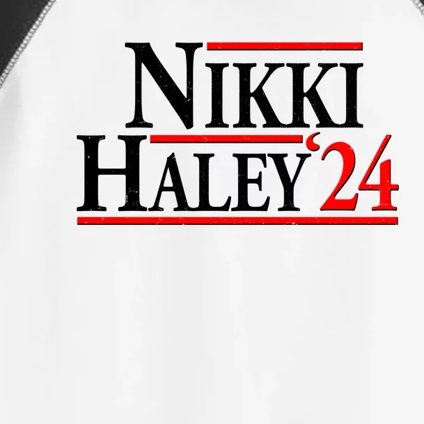 Nikki Haley 2024 For President Election Toddler Fine Jersey T-Shirt