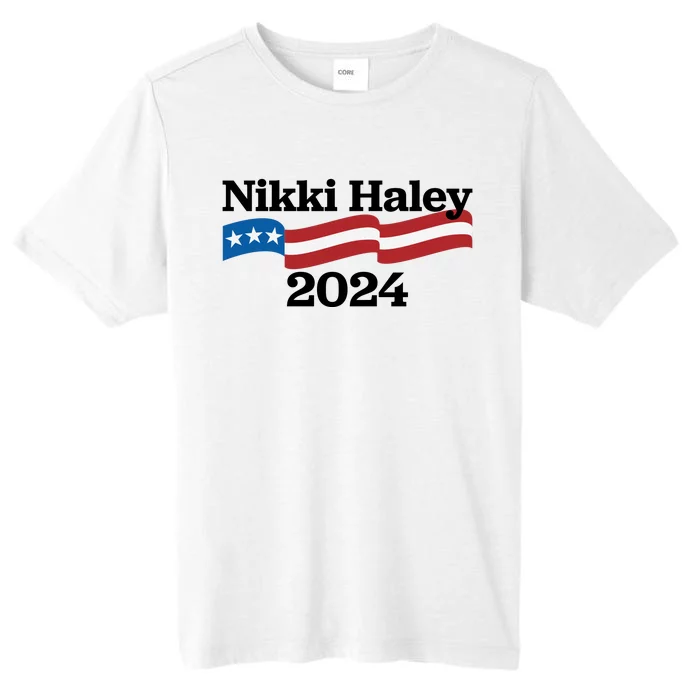 Nikki Haley 2024 For President Flag Logo ChromaSoft Performance T-Shirt