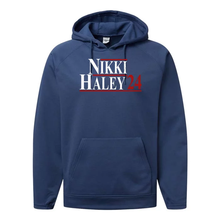 Nikki Haley 2024 Vintage Election Performance Fleece Hoodie