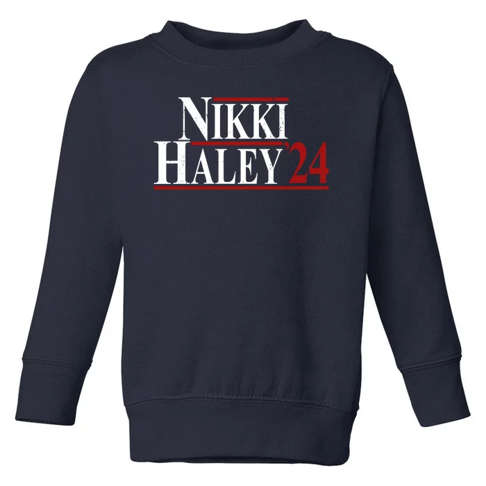 Nikki Haley 2024 Vintage Election Toddler Sweatshirt