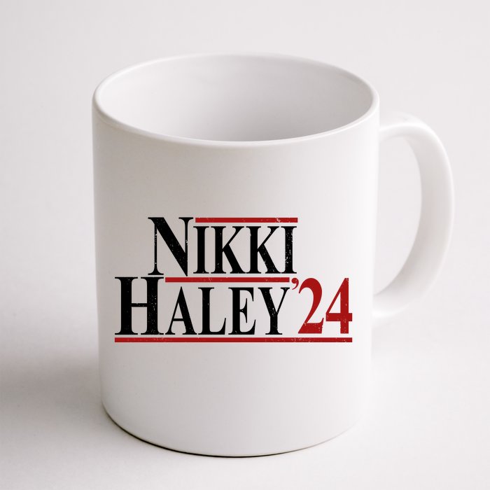 Nikki Haley 2024 Vintage Election Front & Back Coffee Mug