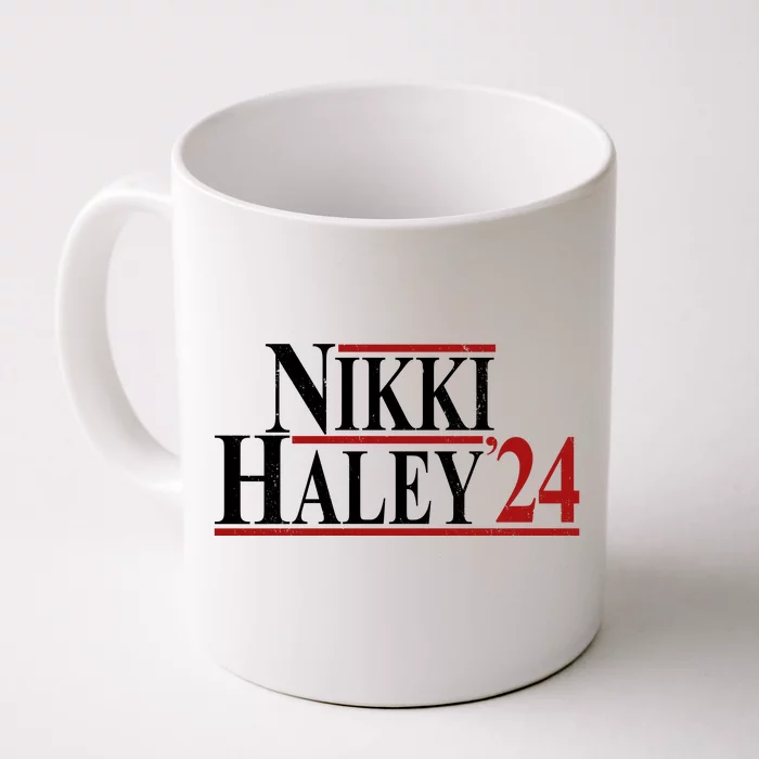 Nikki Haley 2024 Vintage Election Front & Back Coffee Mug