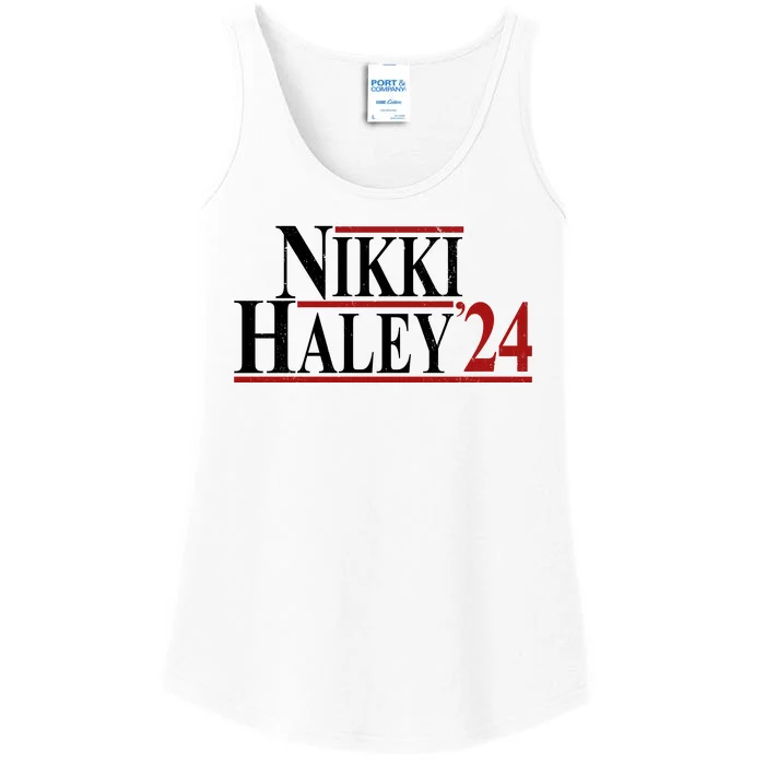 Nikki Haley 2024 Vintage Election Ladies Essential Tank