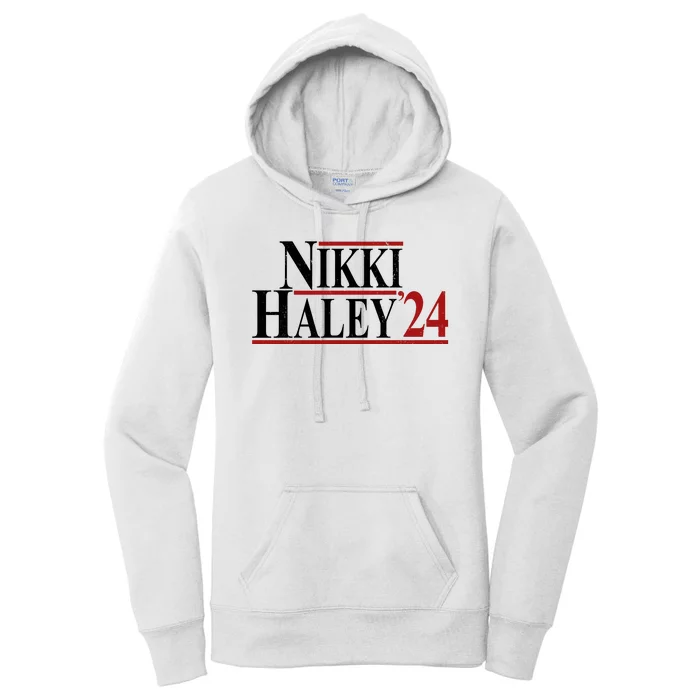 Nikki Haley 2024 Vintage Election Women's Pullover Hoodie