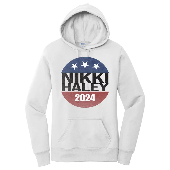 Nikki Haley 2024 Political Election Vintage Women's Pullover Hoodie