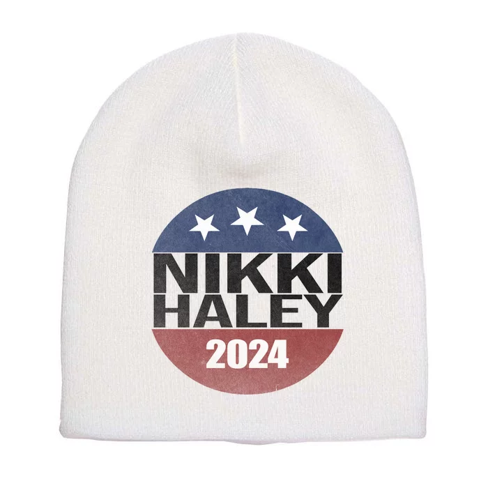 Nikki Haley 2024 Political Election Vintage Short Acrylic Beanie