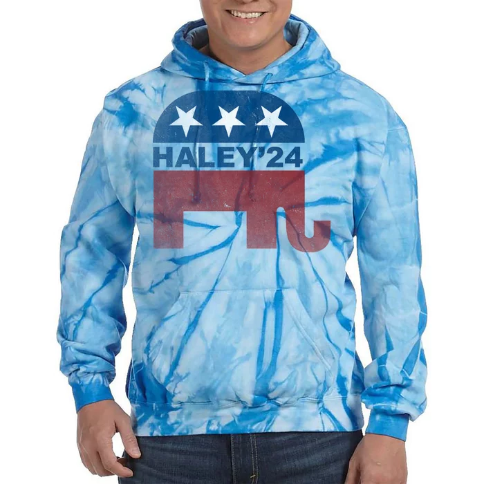 Nikki Haley 2024 For President Vintage Tie Dye Hoodie