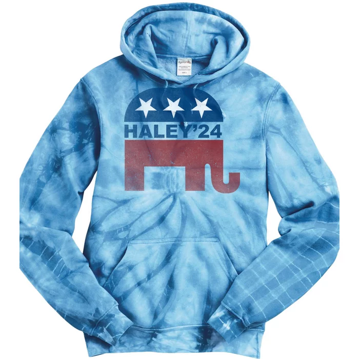 Nikki Haley 2024 For President Vintage Tie Dye Hoodie