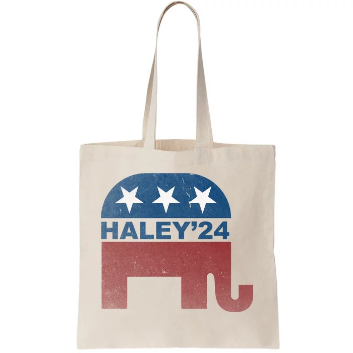 Nikki Haley 2024 For President Vintage Tote Bag