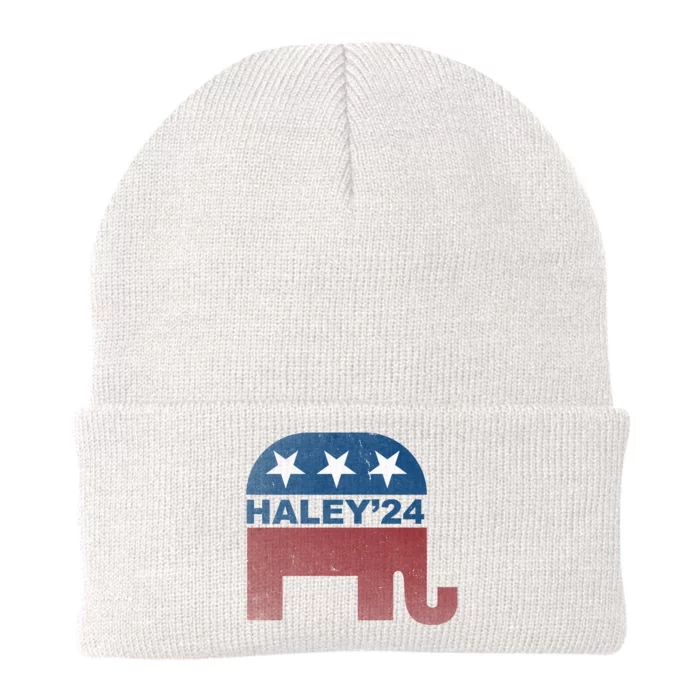 Nikki Haley 2024 For President Vintage Knit Cap Winter Beanie